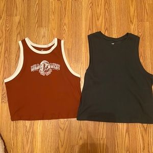 Two NWOT Hollister Crop Tops XL
